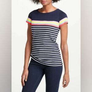 Boden | Breton Short Sleeve Stripe Cotton Tee Size 6